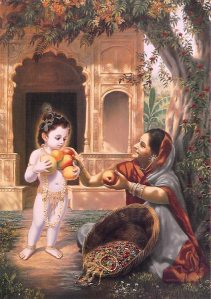 Krishna Blesses Fruit Vendor